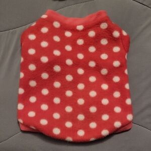 Pink Polka Dot Dog Sweater